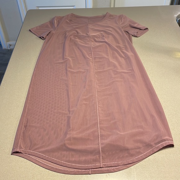 LULULEMON Ready to Reach Dress Mesh Mauve Purple 6 - Picture 6 of 7